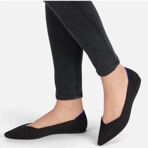 Rothy's  The Point II Black and Blue Pointed Flats 9.5